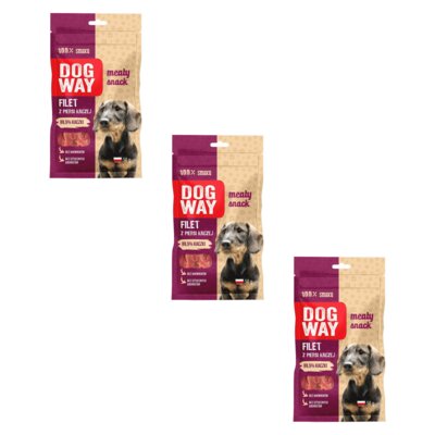 Przysmak dla psa DOGWAY Meaty Snack Filet z piersi kaczej 3 x 50 g