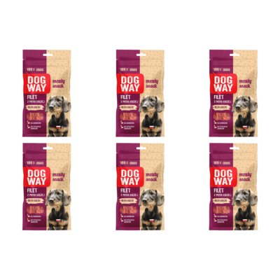 Przysmak dla psa DOGWAY Meaty Snack Filet z piersi kaczej 6 x 50 g