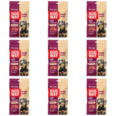 Przysmak dla psa DOGWAY Meaty Snack Filet z piersi kaczej 9 x 50 g