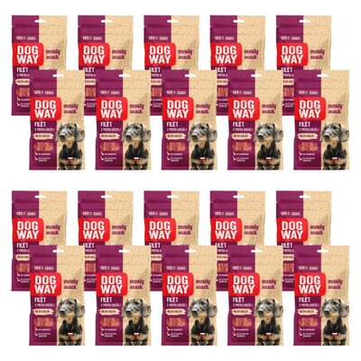 Przysmak dla psa DOGWAY Meaty Snack Filet z piersi kaczej 20 x 50 g