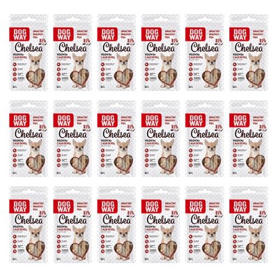 Przysmak dla psa DOGWAY Chelsea Wołowina z marchewką 18 x 50 g