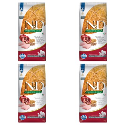 Karma dla psa FARMINA N&D Ancestral Grain Kurczak z owocem granatu 4 x 12 kg