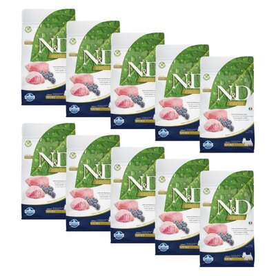 Karma dla psa FARMINA N&D Prime Mini Jagnięcina z borówką 10 x 800 g