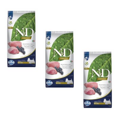 Karma dla psa FARMINA N&D Prime Jagnięcina z borówką 3 x 7 kg