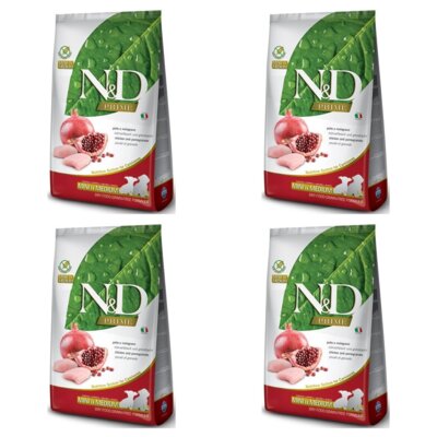 Karma dla psa FARMINA N&D Prime Pupy Medium & Maxi Kurczak z owocem granatu 4 x 12kg