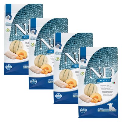 Karma dla psa FARMINA N&D Ocean Cod Dorsz z dynią i melonem kantalupa 4 x 2.5 kg