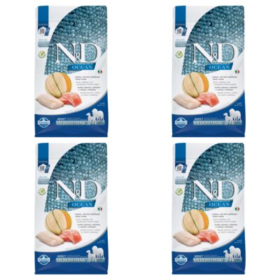 Karma dla psa FARMINA N&D Ocean Łosoś z dorszem i melonem Adult Medium & Maxi 4 x 2.5 kg