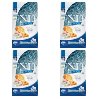 Karma dla psa FARMINA N&D Ocean Dorsz z dynią i pomarańczą 4 x 12 kg