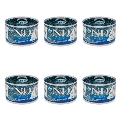 Karma dla psa FARMINA N&D Ocean Łosoś i dorsz 6 x 140 g