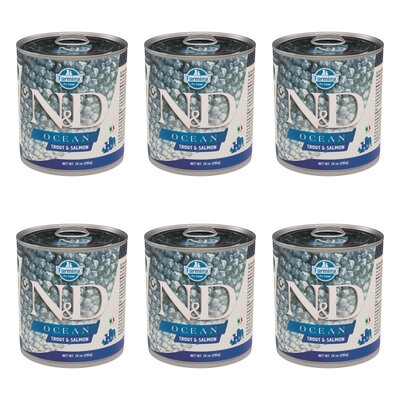 Karma dla psa FARMINA N&D Ocean Pstrąg i Łosoś 6 x 285 g