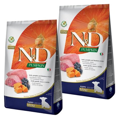 Karma dla psa FARMINA N&D Jagnięcina z dynią i borówką 2 x 2.5 kg