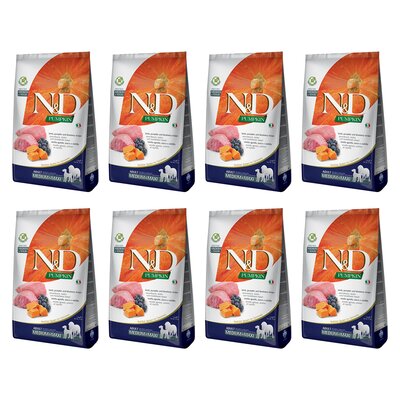 Karma dla psa FARMINA N&D Jagnięcina z dynią i borówką 8 x 2.5 kg