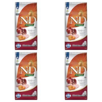 Karma dla psa FARMINA N&D Pumpkin Kurczak z dynią i owocem granatu Medium Maxi 4 x 12 kg