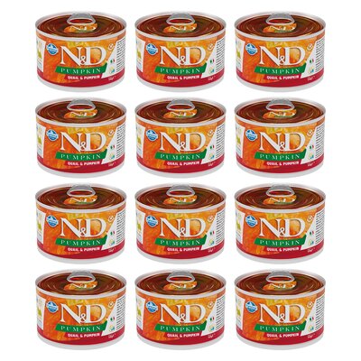 Karma dla psa FARMINA N&D Pumpkin Przepiórka z dynią 12 x 140 g