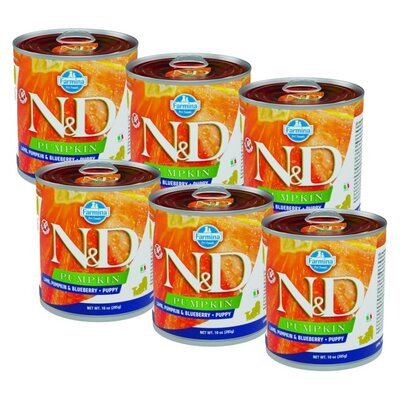 Karma dla psa FARMINA N&D Pumpkin Jagnięcina z dynią i borówką 6 x 285 g