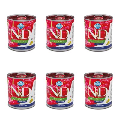 Karma dla psa FARMINA N&D Quinoa Digestion Jagnięcina z komosą ryżową 6 x 285 g