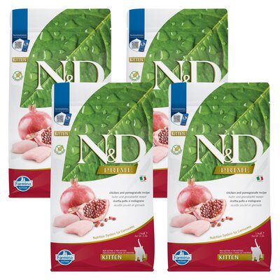 Karma dla kota FARMINA N&D Prime Cat Kurczak i owoc granatu Kitten 4 x 1.5 kg
