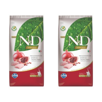 Karma dla kota FARMINA N&D Prime Cat Kurczak z owocem granatu Kitten 2 x 10 kg