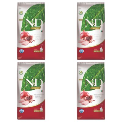 Karma dla kota FARMINA N&D Prime Cat Kurczak z owocem granatu Kitten 4 x 10 kg