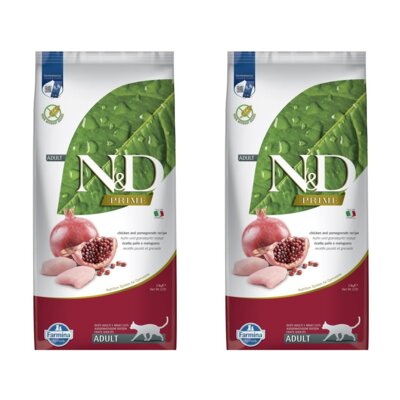 Karma dla kota FARMINA N&D Prime Cat Chicken & Pomegranate Adult 2 x 10 kg