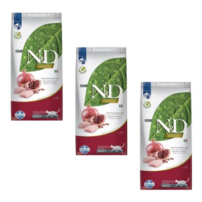 Karma dla kota FARMINA N&D Prime Cat Chicken & Pomegranate Adult 3 x 10 kg