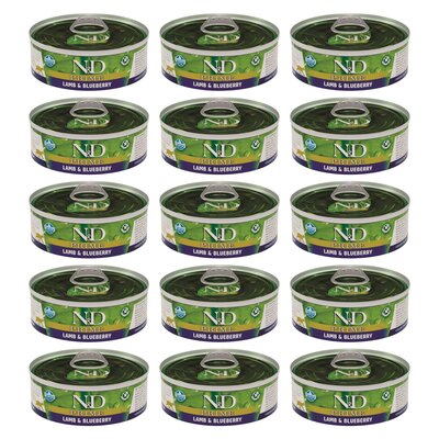 Karma dla kota FARMINA N&D Prime Jagnięcina z borówką 15 x 70 g