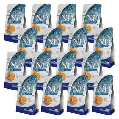 Karma dla kota FARMINA N&D Ocean Adult Śledź i pomarańcza 16 x 1.5 kg