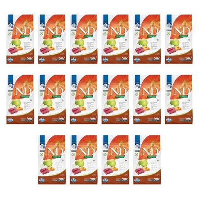 Karma dla kota FARMINA N&D Pumpkin Jeleń z dynią i jabłkiem 16 x 300 g