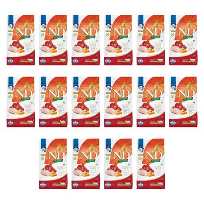 Karma dla kota FARMINA N&D Pumpkin Przepiórka z dynią i granatem 16 x 300 g