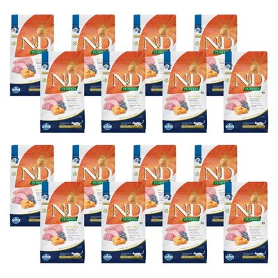 Karma dla kota FARMINA N&D Neutered Jagnięcina z dynią i borówkami 16 x 1.5 kg