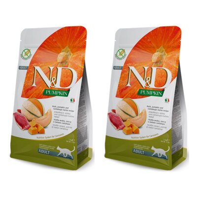 Karma dla kota FARMINA N&D Kaczka z dynia i melonem Cantaloupe 2 x 5 kg