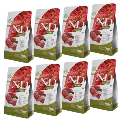 Karma dla kota FARMINA N&D Quinoa Urinary Kaczka żurawina i rumianek 8 x 1.5 kg