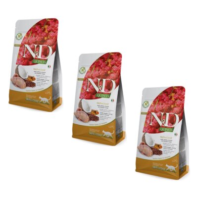 Karma dla kota FARMINA N&D Quinoa Skin & Coat Quail 3 x 5 kg
