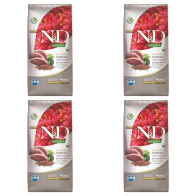 Karma dla kota FARMINA N&D Quinoa Neutered Kaczka z komosą ryżową z brokułami i szparagami 4 x 5 kg