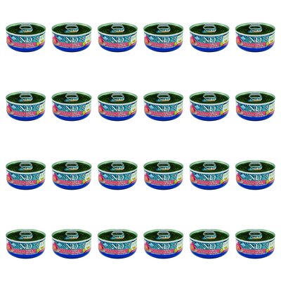 Karma dla kota FARMINA N&D Natural Tuńczyk i łosoś 24 x 70 g