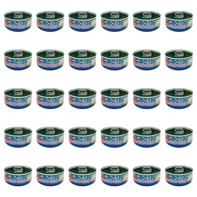 Karma dla kota FARMINA N&D Natural Tuńczyk i krewetki 30 x 70 g