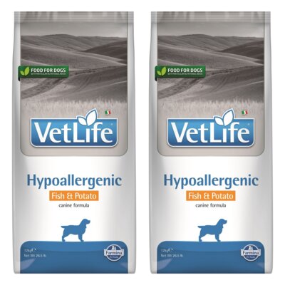 Karma dla psa FARMINA Vet Life Hypoallergenic Fish & Potato 2 x 12 kg