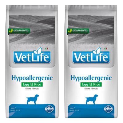 Karma dla psa FARMINA Vet Life Hypoallergenic Jaja i ryż 2 x 12 kg
