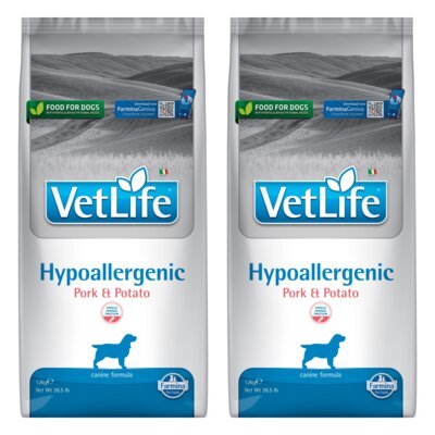 Karma dla psa FARMINA Vet Life Hypoallergenic Wieprzowina z ziemniakami 2 x 12 kg