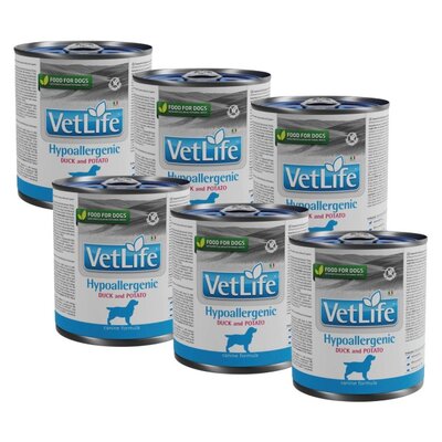 Karma dla psa FARMINA Vet Life Hypoallergenic Kaczka z ziemniakami 6 x 300 g