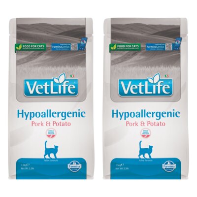 Karma dla kota FARMINA Vet Life Hypoallergenic Wieprzowina z ziemniakami 2 x 1.5 kg