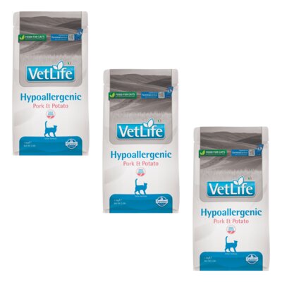 Karma dla kota FARMINA Vet Life Hypoallergenic Wieprzowina z ziemniakami 3 x 1.5 kg