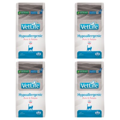 Karma dla kota FARMINA Vet Life Hypoallergenic Wieprzowina z ziemniakami 4 x 1.5 kg