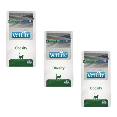 Karma dla kota FARMINA Vet Life Obesity 3 x 10 kg