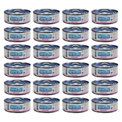 Karma dla kota FARMINA VetLife Struvite 24 x 85 g