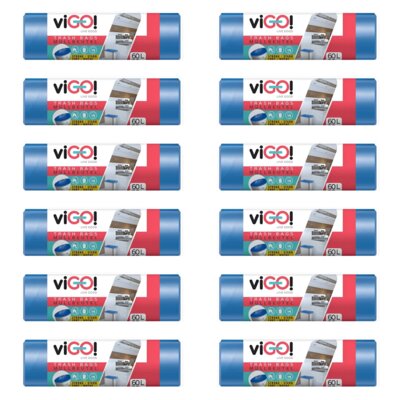 Worki na śmieci VIGO 60 L (336 sztuk) Niebieski