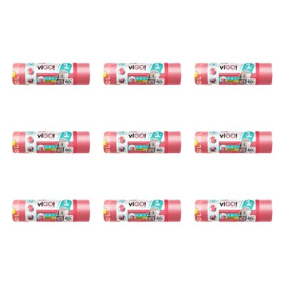 Worki na śmeci VIGO 60L (90 sztuk) Czerwony