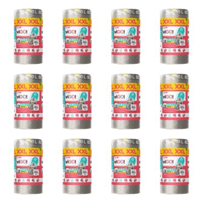 Worki na śmieci VIGO XXL 60 L (480 sztuk) Srebrny