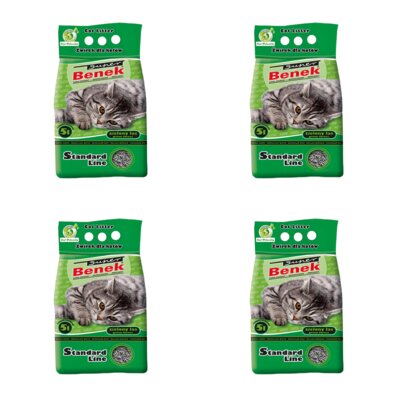 Żwirek dla kota SUPER BENEK Zielony Las 4 x 5 L