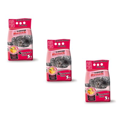 Żwirek dla kota SUPER BENEK Cytrusowa świeżość 3 x 5 L